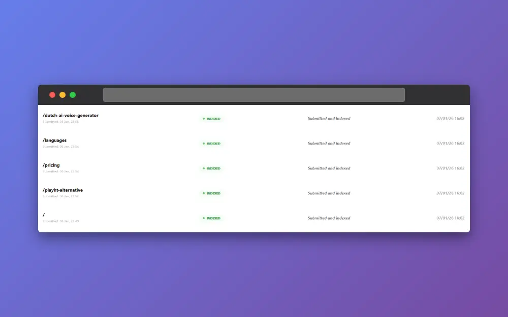 Indexing History and Audit Logs